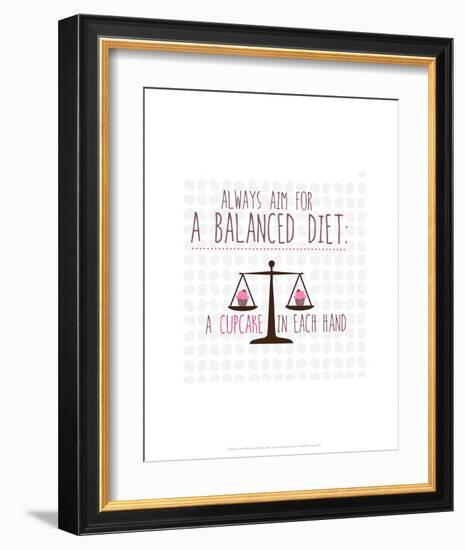 Balanced Diet - Wink Designs Contemporary Print-Michelle Lancaster-Framed Art Print