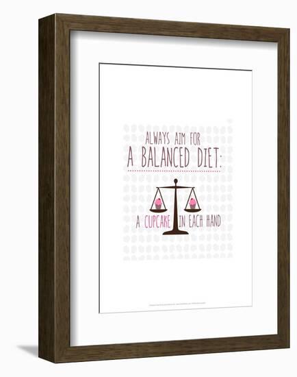 Balanced Diet - Wink Designs Contemporary Print-Michelle Lancaster-Framed Giclee Print