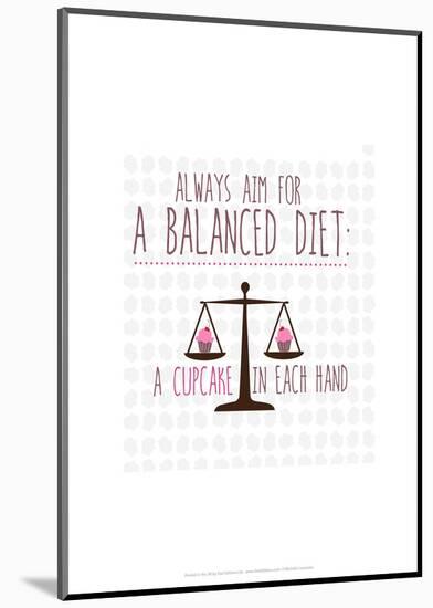 Balanced Diet - Wink Designs Contemporary Print-Michelle Lancaster-Mounted Giclee Print