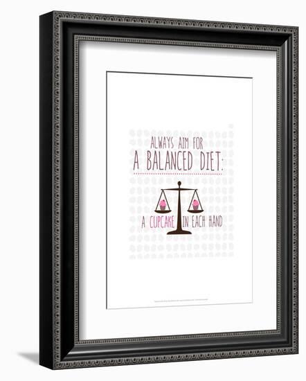 Balanced Diet - Wink Designs Contemporary Print-Michelle Lancaster-Framed Giclee Print