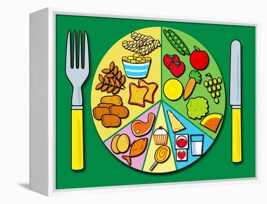 Balanced Diet-David Nicholls-Framed Premier Image Canvas