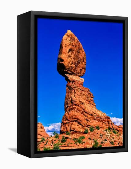 Balanced Rock, Arches National Park, Moab, Utah, USA-null-Framed Premier Image Canvas