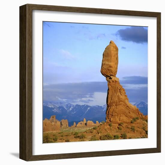 Balanced Rock, Arches National Park, Utah, USA-Tony Gervis-Framed Photographic Print