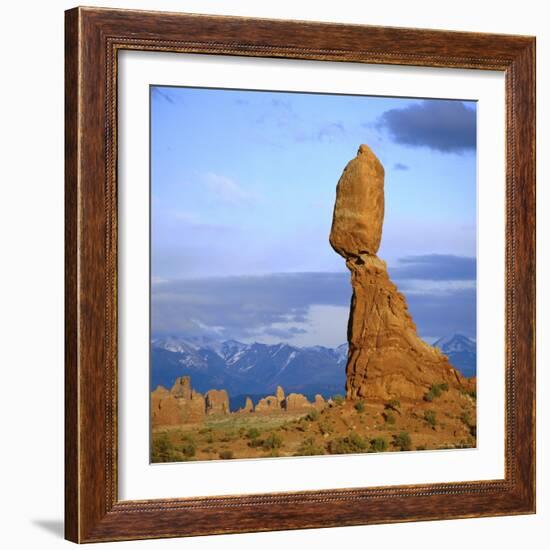 Balanced Rock, Arches National Park, Utah, USA-Tony Gervis-Framed Photographic Print