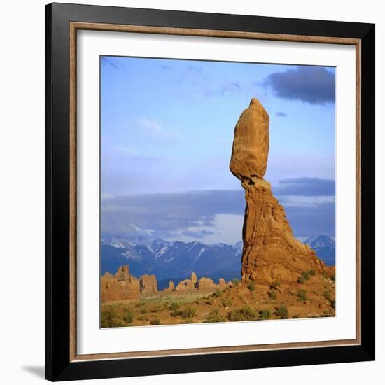 Balanced Rock, Arches National Park, Utah, USA-Tony Gervis-Framed Photographic Print