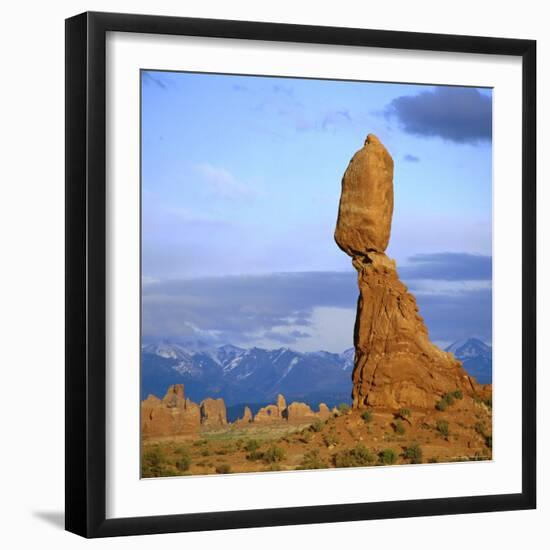 Balanced Rock, Arches National Park, Utah, USA-Tony Gervis-Framed Photographic Print