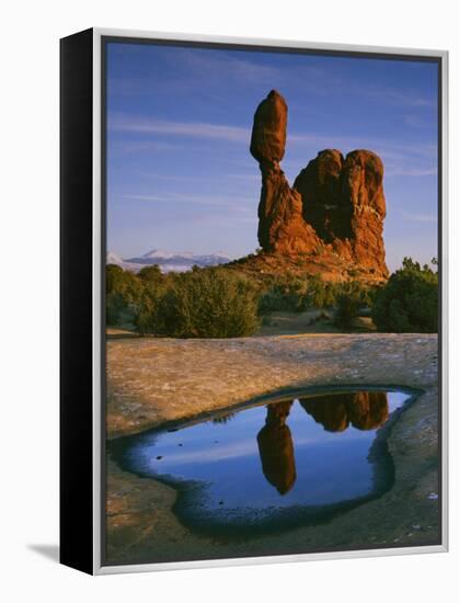 Balanced Rock, Arches National Park, Utah, USA-Charles Gurche-Framed Premier Image Canvas