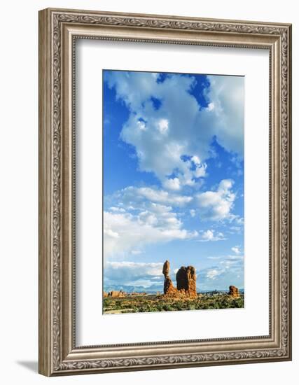 Balanced Rock, Arches National Park, Utah, USA-Ali Kabas-Framed Photographic Print