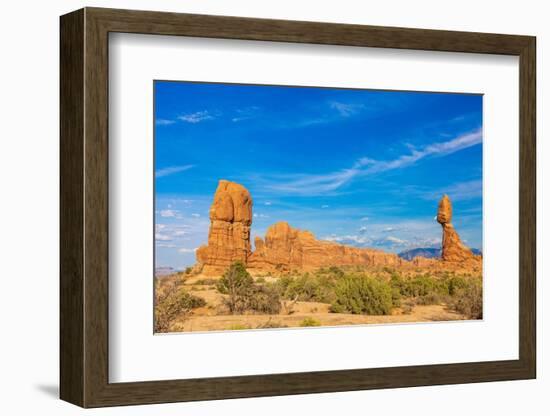 Balanced Rock. Arches National Park. Utah, USA.-Tom Norring-Framed Photographic Print