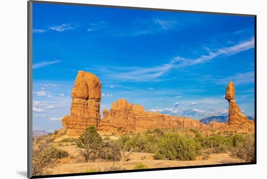 Balanced Rock. Arches National Park. Utah, USA.-Tom Norring-Mounted Photographic Print