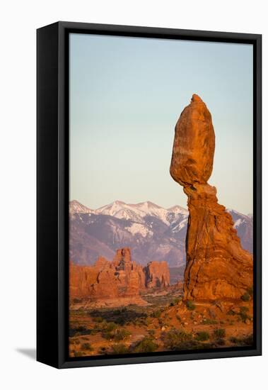 Balanced Rock at Sunset, Arches National Park, Utah-Rob Sheppard-Framed Premier Image Canvas