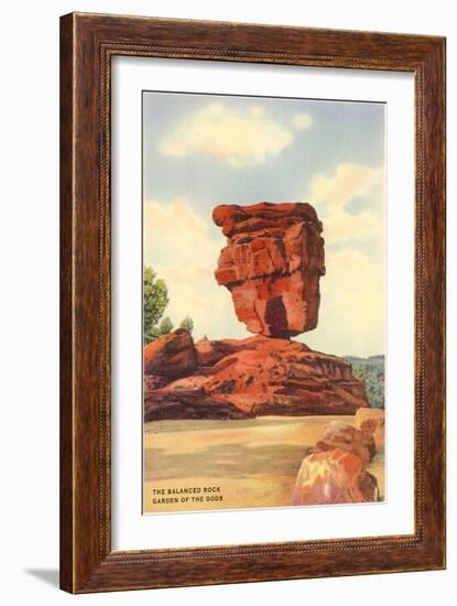 Balanced Rock, Garden of the Gods, Colorado-null-Framed Art Print