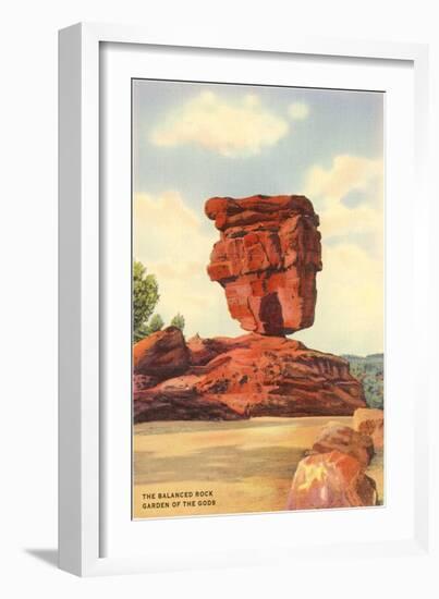 Balanced Rock, Garden of the Gods, Colorado-null-Framed Art Print