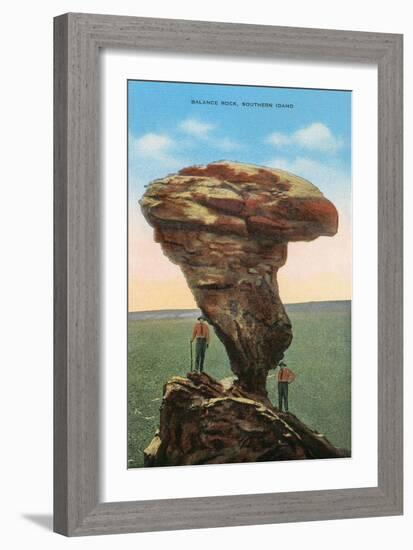 Balanced Rock, Southern Idaho-null-Framed Art Print