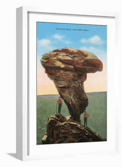 Balanced Rock, Southern Idaho-null-Framed Art Print