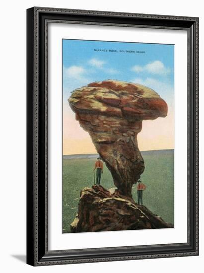 Balanced Rock, Southern Idaho-null-Framed Art Print