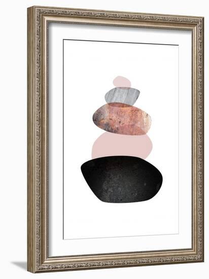 Balanced  White Blush-Urban Epiphany-Framed Art Print