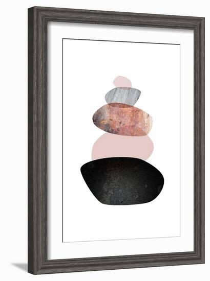 Balanced  White Blush-Urban Epiphany-Framed Art Print