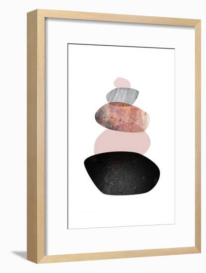 Balanced  White Blush-Urban Epiphany-Framed Art Print