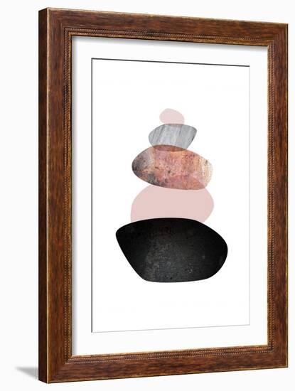 Balanced  White Blush-Urban Epiphany-Framed Art Print