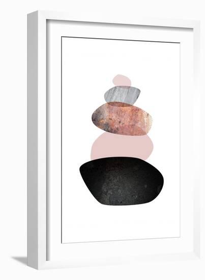 Balanced  White Blush-Urban Epiphany-Framed Art Print