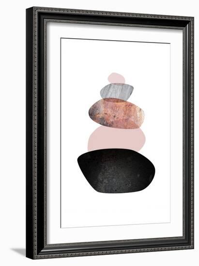 Balanced  White Blush-Urban Epiphany-Framed Art Print