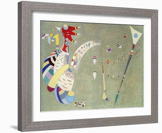 Balancement (1942)-Wassily Kandinsky-Framed Art Print