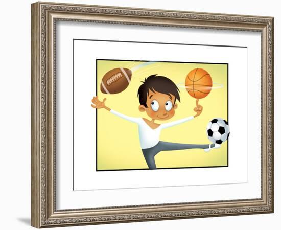 Balancing Act - Humpty Dumpty-James Rhinehelder-Framed Giclee Print