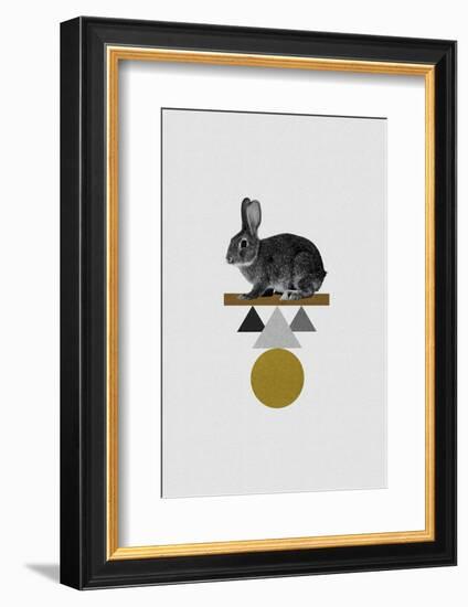 Balancing Act - Rabbit-Dana Shek-Framed Art Print