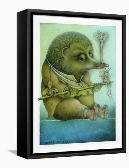 Balancing Hedgehog and Friends-Wayne Anderson-Framed Premier Image Canvas