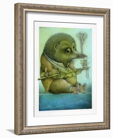 Balancing Hedgehog and Friends-Wayne Anderson-Framed Giclee Print