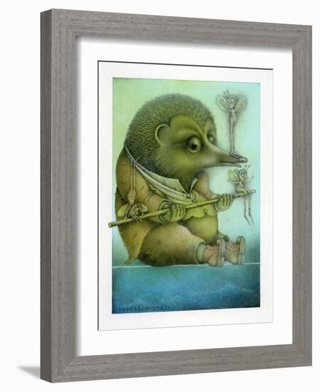 Balancing Hedgehog and Friends-Wayne Anderson-Framed Giclee Print