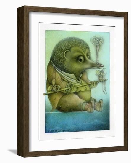 Balancing Hedgehog and Friends-Wayne Anderson-Framed Giclee Print