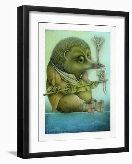 Balancing Hedgehog and Friends-Wayne Anderson-Framed Giclee Print