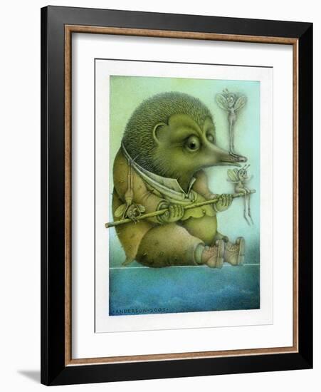 Balancing Hedgehog and Friends-Wayne Anderson-Framed Giclee Print