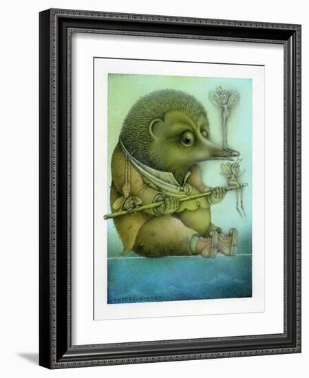 Balancing Hedgehog and Friends-Wayne Anderson-Framed Giclee Print