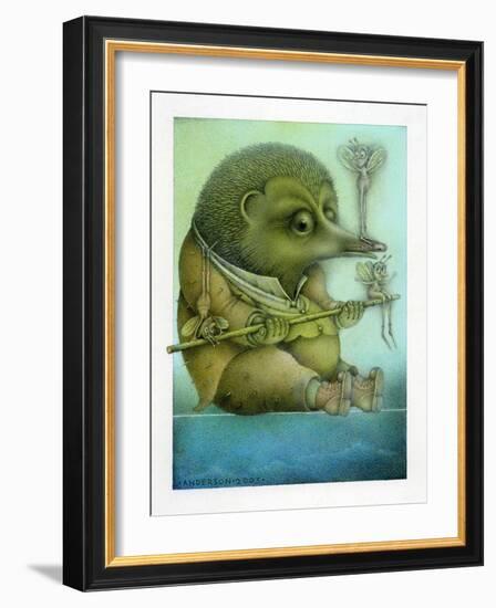 Balancing Hedgehog and Friends-Wayne Anderson-Framed Giclee Print