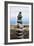 Balancing Rocks on Beach Photo Poster Print-null-Framed Art Print