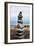 Balancing Rocks on Beach Photo Poster Print-null-Framed Art Print