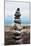 Balancing Rocks on Beach Photo Poster Print-null-Mounted Art Print