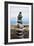 Balancing Rocks on Beach Photo Poster Print-null-Framed Art Print