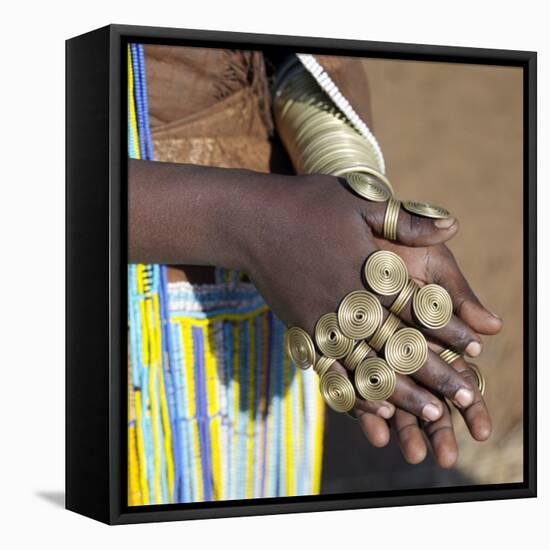 Balangida Lelu, Northern Tanzania;The Finery of a Datoga Woman;-Nigel Pavitt-Framed Premier Image Canvas