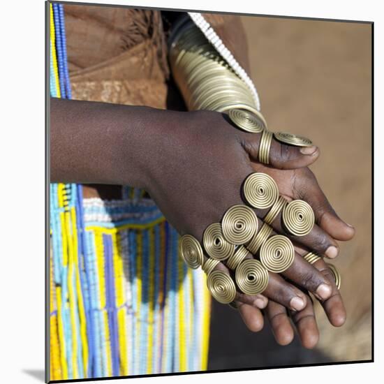 Balangida Lelu, Northern Tanzania;The Finery of a Datoga Woman;-Nigel Pavitt-Mounted Photographic Print