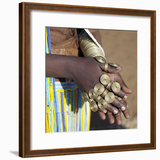 Balangida Lelu, Northern Tanzania;The Finery of a Datoga Woman;-Nigel Pavitt-Framed Photographic Print