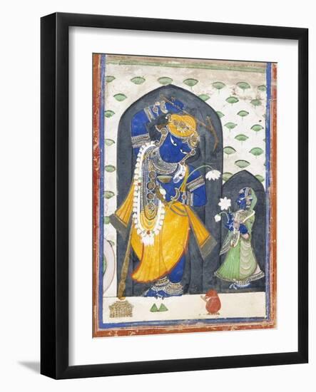 Balarama with Consort-null-Framed Art Print