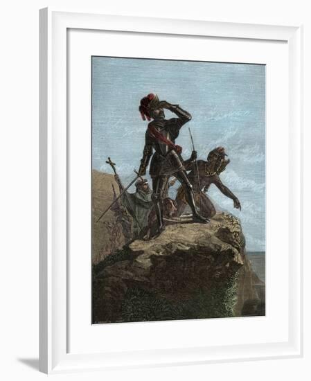 Balboa Discovering the Pacific Ocean in 1513-Stefano Bianchetti-Framed Giclee Print