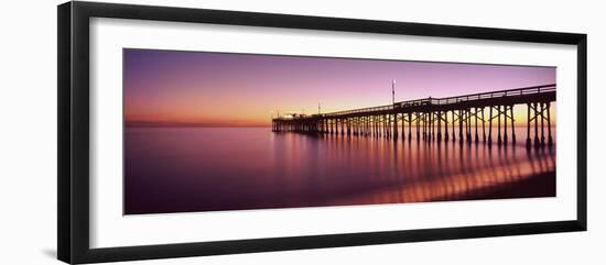 Balboa Pier at Sunset, Newport Beach, Orange County, California, Usa-null-Framed Photographic Print