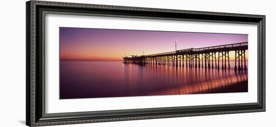 Balboa Pier at Sunset, Newport Beach, Orange County, California, Usa-null-Framed Photographic Print