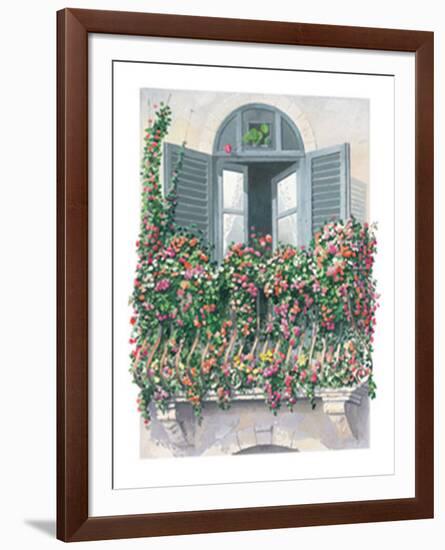 Balcone Fiorito-Libero Patrignani-Framed Art Print