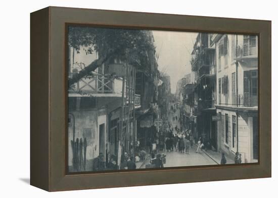 'Balconied Buildings of a Populous Trade Highway Running East and West, c1935-Unknown-Framed Premier Image Canvas